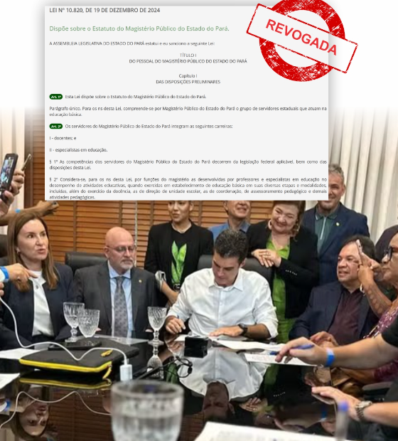Fim da crise? Governador manda PL à Alepa revogando Lei 10.820.