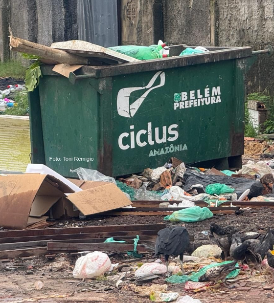 Alerta de perigo: A realidade do lixo, a metáfora da sujeira e a Belém que não vai nada bem. 