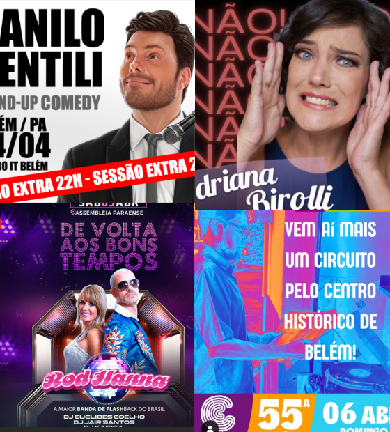 Agenda Cultural O Amazônico: circo, shows, espetáculos e muito mais neste final de semana em Belém.