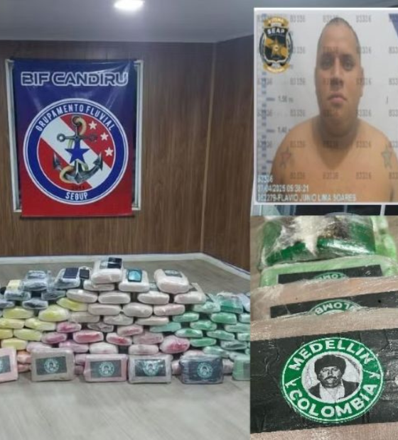 Tráfico internacional: operação na Base Integrada Candiru acaba em morte e apreensão de carregamento do Cartel de Medelín
