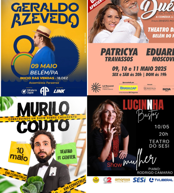 Agenda Cultural O Amazônico: comédias, stand ups, shows especiais e muito mais.