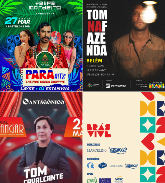 Agenda Cultural O Amazônico: shows, peças, feiras e mais neste final de semana em Belém.