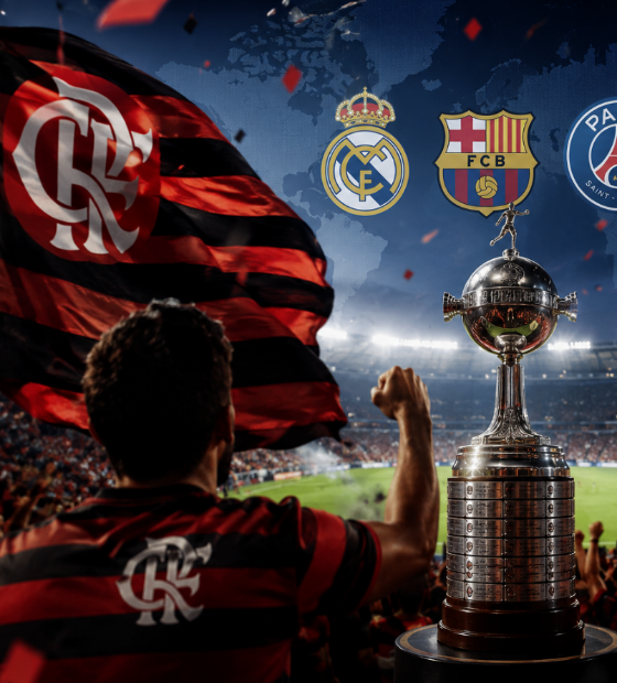 Flamengo lidera preferência do público da Libertadores e supera gigantes europeus