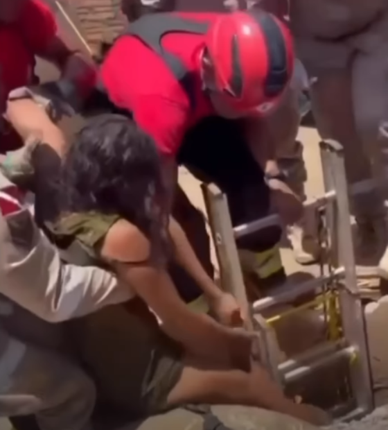 Mulher é resgatada após ficar presa em poço de 7 metros no Pará